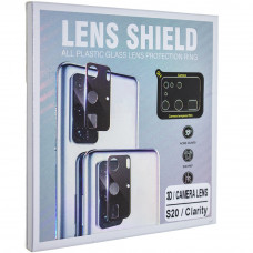Захистне скло для камери 3D Lens Shield Samsung G980 Galaxy S20 чорне