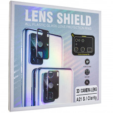 Захистне скло для камеры 3D Lens Shield Samsung A217 Galaxy A21S (2020) чорне