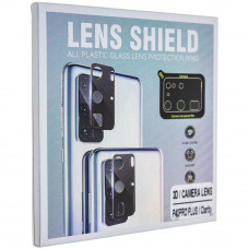 Захистне скло 3D Lens Shield для камери Huawei P40 Pro+ чорне