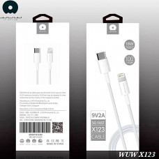 Кабель USB Wuw X123 USB-C - Lightning PD 3A 18-20W