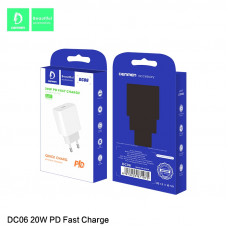 Сетевое зарядное устройство Denmen DC06 3.6A USB-C PD 20W