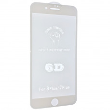 Захистне скло  6D Original для  Apple iPhone 7 Plus | 8 Plus, біле