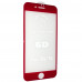 Защитное стекло 6D Original для  Apple iPhone 7 | 8, красный