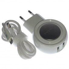 Мережевий зарядний пристрій Doolike DL-CH24 2 usb + USB кабель micro 2.1 A