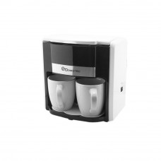 Кофеварка DOMOTEC MS-0706 Белая (500Вт, 2 кер. чашки по 150мл)