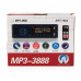 Автомагнитола MP3 3888 ISO 1DIN сенсорный дисплей 